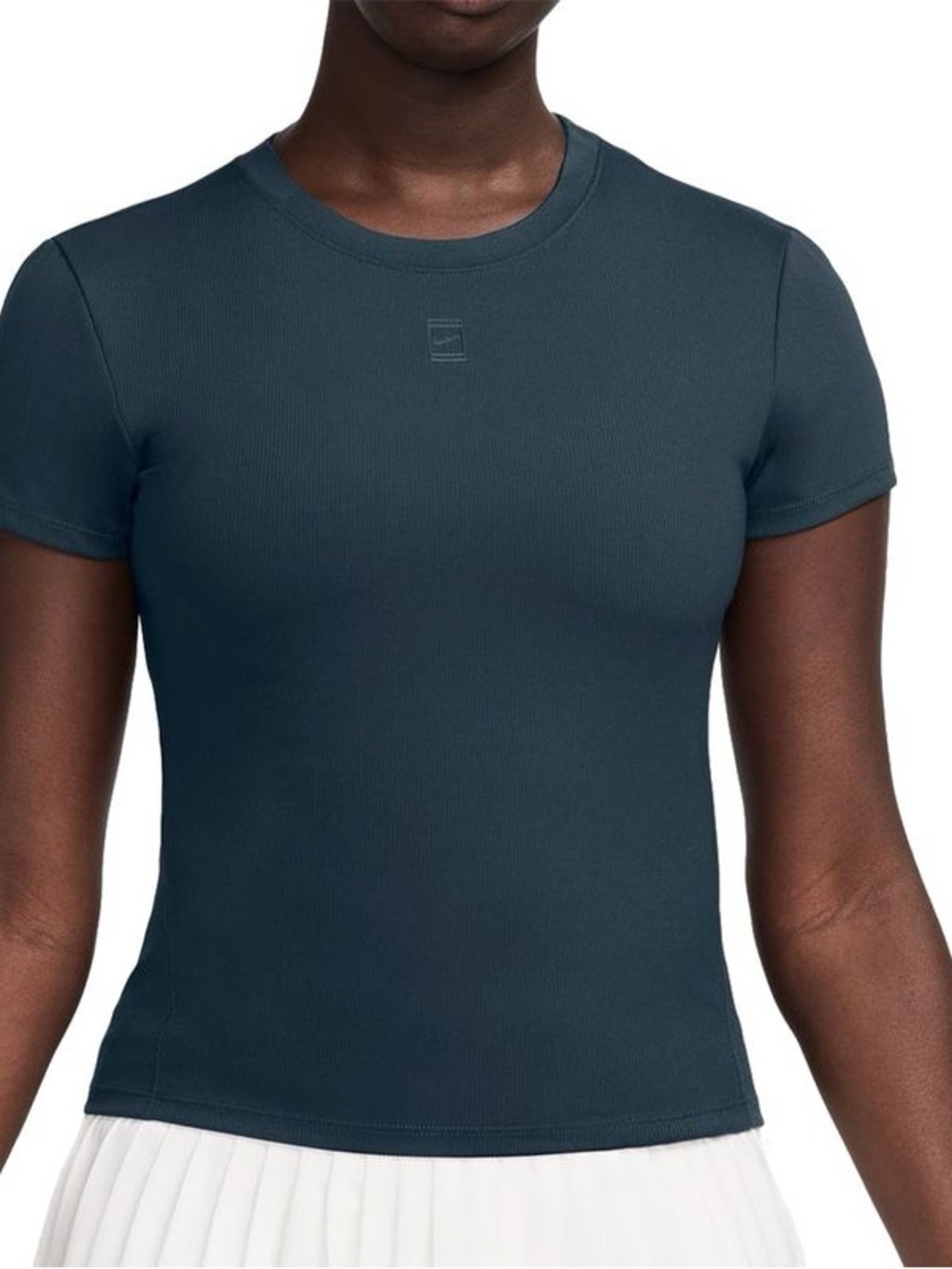 Nike Court advantage Women's Short Sleeve drifit Top in Deep blue